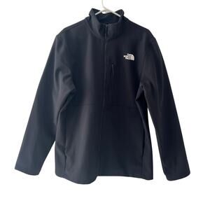 The North Face Jacket Mens L Black WindWall Full Zip Softshell Fleece NWOT